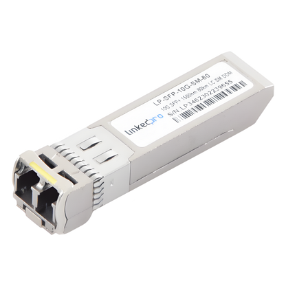 Transceptor Óptico SFP+ (Mini-Gbic) / Monomodo 1550 nm / 10 Gbps / 10GBASE-ZR / Conectores LC/UPC Dúplex / DDM / Hasta 80 km