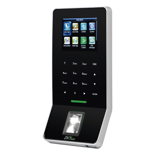Terminal Biométrica de Huella / 3,000 Huellas 5,000 Tarjetas / WiFi / Pantalla 2.4" / TCP/IP RS485 / ADMS / Control de 1 Puerta