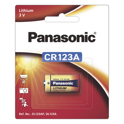 Batería de litio PANASONIC / 3 Vcc /1,550 mAh / Aplicación en transmisores de alarma inalámbricos/ Con empaque
