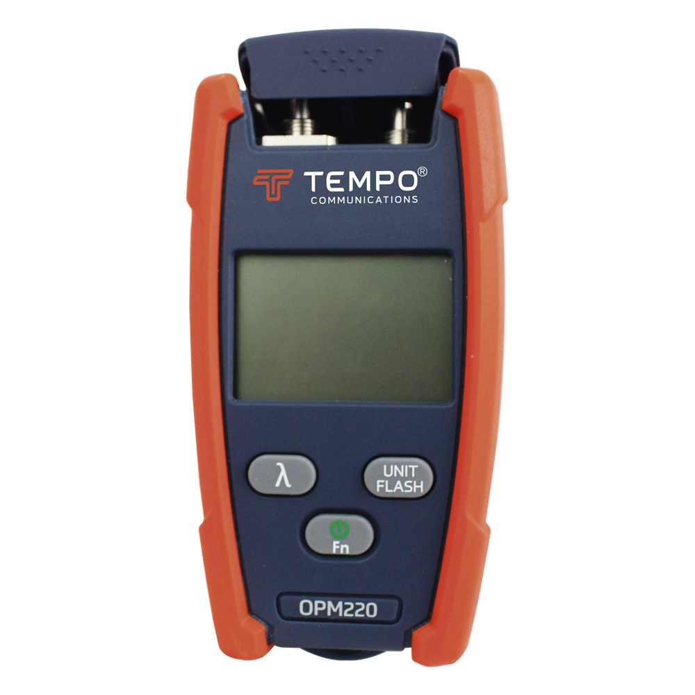 Medidor de Alta Potencia (Micro OPM) para Fibra Óptica con Localizador Visual de Fallos (VFL), Entrada Universal de 2.5 mm (para Conectores SC, ST y