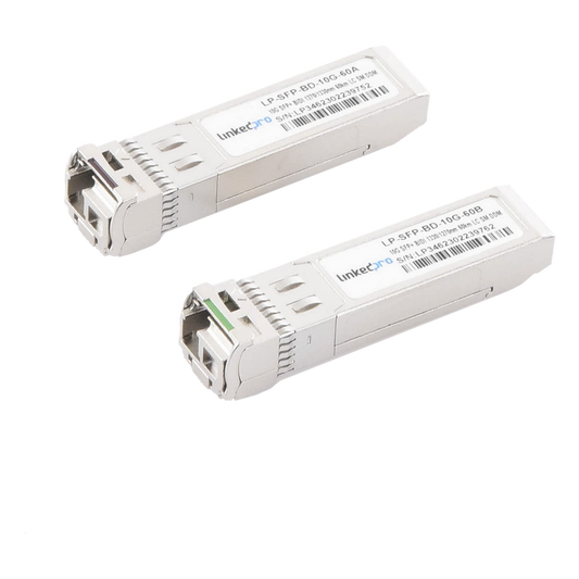 Transceptores Ópticos Bidireccionales SFP+ (Mini-Gbic) / Monomodo 1270 & 1330 nm / 10 Gbps / 10GBASE-BX / Conector LC/UPC Simplex / DDM / Hasta 60 km