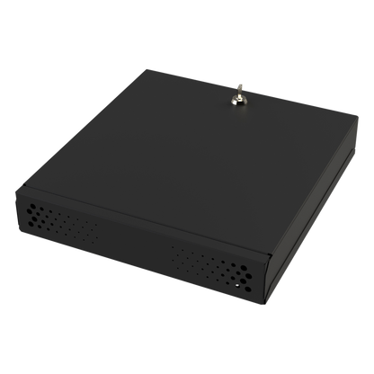Gabinete Metálico para DVR/NVR. Tamaño Max. de DVR/NVR: 445 x 88 x 400mm (An.xAl.xProf.). Compatible con Fuente SLIM.