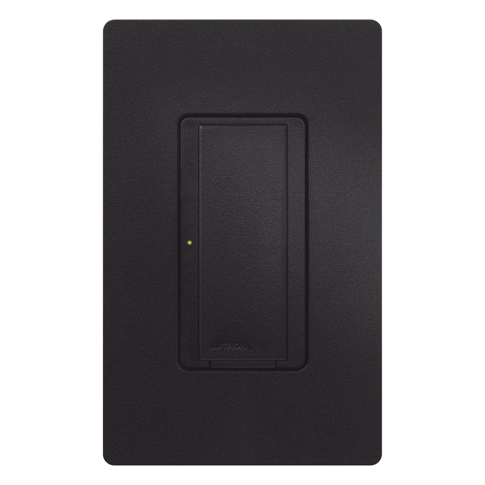 Switch de pared inteligente RadioRA 2 con cable neutro, 8 A en iluminación y motores de hasta 1/4 HP, 120 V, unipolar o multilocación, color Midnight