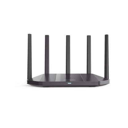 Router Inalámbrico / Wifi 6 / Hasta 1800 Mbps / MESH / Doble Banda AC (2.4 GHz y 5 GHz) / 4 Puertos 1000 Mbps / 5 Antenas Omnidireccional / Interior