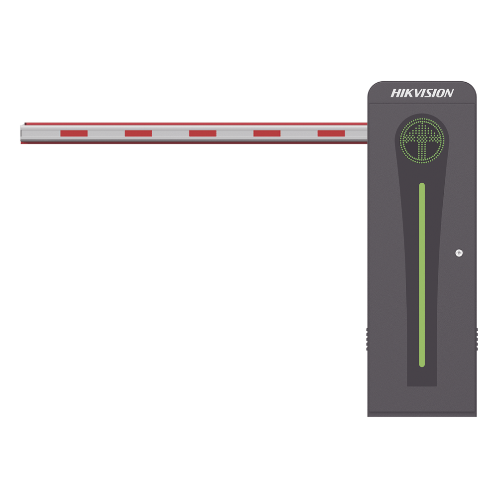 Barrera Vehicular con Brazo Iluminado Led 4 mts INCLUIDO / Izquierda / Alto Desempeño / Brushless / Semáforo Rojo-Verde en Gabinete / Incluye 2
