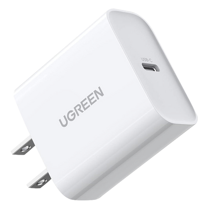 Cargador USB-C de 20W | 1 USB-C de Carga Rápida | QC4.0+ | PD3.0 | PPS | BC1.2| Carga Inteligente | Chip PWM | Múltiple Protección | Mayor Eficiencia