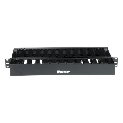 Organizador de Cables Horizontal PatchLink, Doble (Frontal y Posterior), Para Rack de 19in, 1UR