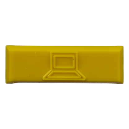 Paquete de 100 Iconos de Datos de Instalación a Presión, Para Jacks Mini-Com de Panduit, De Plástico, Color Amarillo