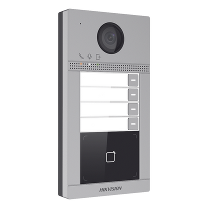 Videoportero IP 2 Megapixel / Llamada y Apertura Remota desde App Hik-Connect (Requiere monitor )/ PoE / Exterior IP65 + Antivandalico IK08 / 4