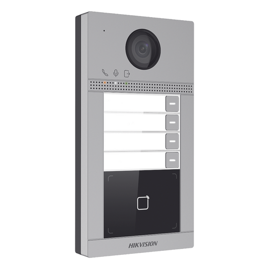 Videoportero IP 2 Megapixel / Llamada y Apertura Remota desde App Hik-Connect (Requiere monitor )/ PoE / Exterior IP65 + Antivandalico IK08 / 4