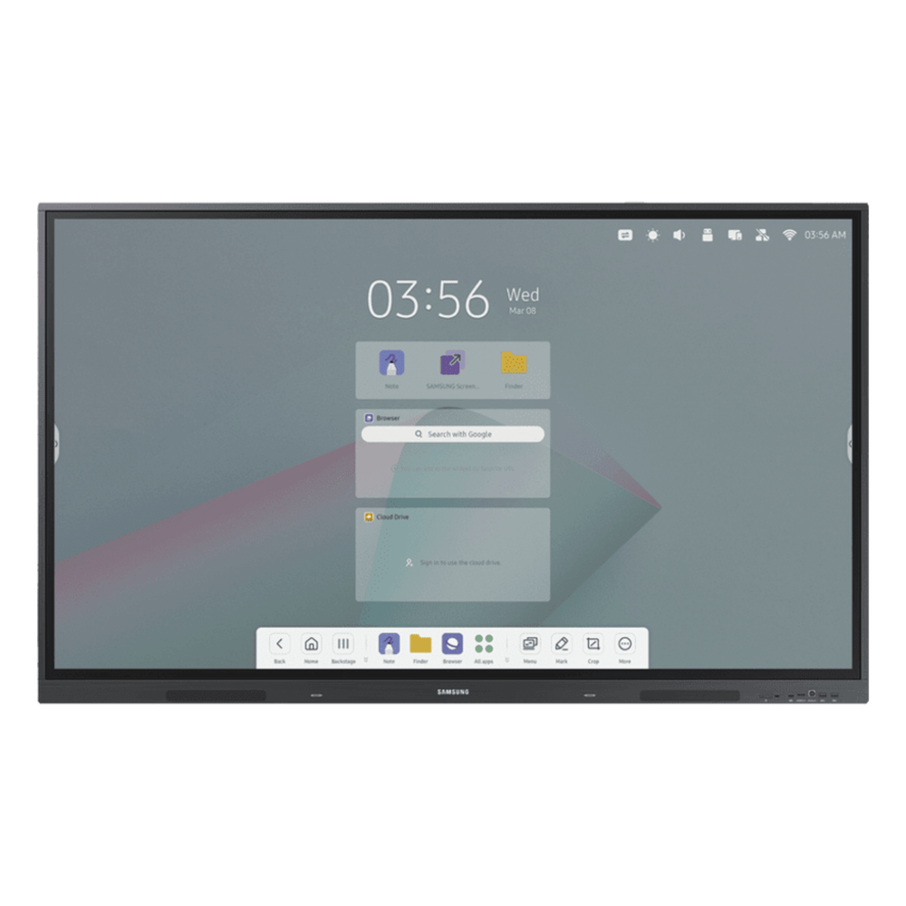 Pantalla Interactiva 86" / Resolución 4K UHD (3840x2160) / Táctil IR 40 Puntos / Brillo 400 nits / Android 13 / WiFi y Bluetooth / Compatible VESA
