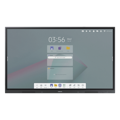 Pantalla Interactiva 86" / Resolución 4K UHD (3840x2160) / Táctil IR 40 Puntos / Brillo 400 nits / Android 13 / WiFi y Bluetooth / Compatible VESA