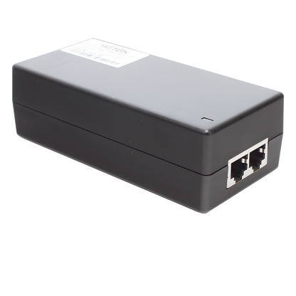 Inyector Hi-PoE 60 W Gigabit / Alimenta Equipos PoE 802.3 af Hasta 15W - PoE at Hasta 30W - PoE bt Hasta 60W / Instalación Para Interior / Alcance de