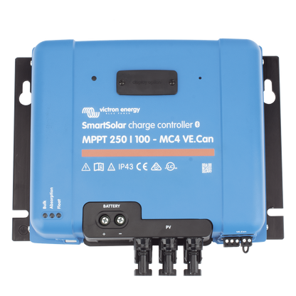 SmartSolar MPPT 250/100-MC4. Controlador Solar MPPT 100A, Voltaje: 48 Vcc. Para uso con Inv. Cargadores Victron