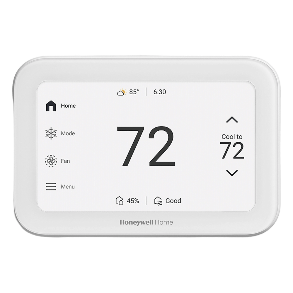 Termostato inteligente con pantalla táctil de 5 pulgadas, control de calidad de aire (IAQ), hasta 4H/2C bomba de calor, Wi-Fi, Bluetooth y Matter