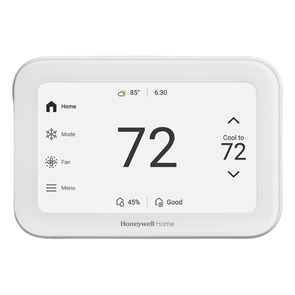 Termostato inteligente con pantalla táctil de 5 pulgadas, control de calidad de aire (IAQ), hasta 4H/2C bomba de calor, Wi-Fi, Bluetooth y Matter