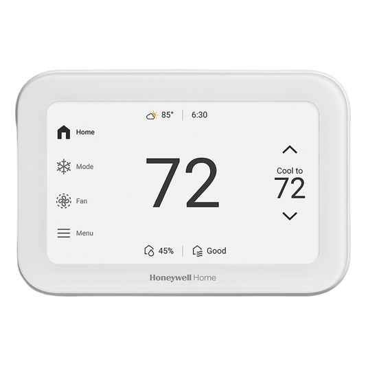 Termostato inteligente con pantalla táctil de 5 pulgadas, control de calidad de aire (IAQ), hasta 4H/2C bomba de calor, Wi-Fi, Bluetooth y Matter