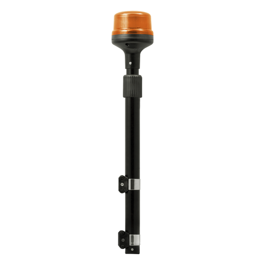 Luz Telescópica para Motocicletas de 8 LED, Ambar, Lente Ambar, SAE