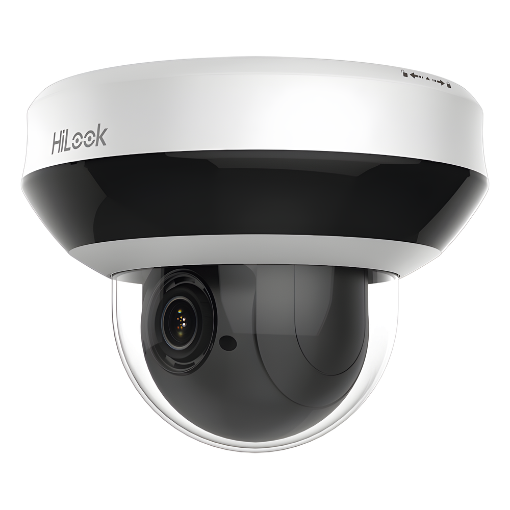 Mini Domo PTZ IP 4 Megapixel / 4X Zoom / H.265+ / 20 mts IR EXIR / WDR 120dB / PoE / IK10 / Exterior IP66 / Ultra Baja Iluminación / Micrófono