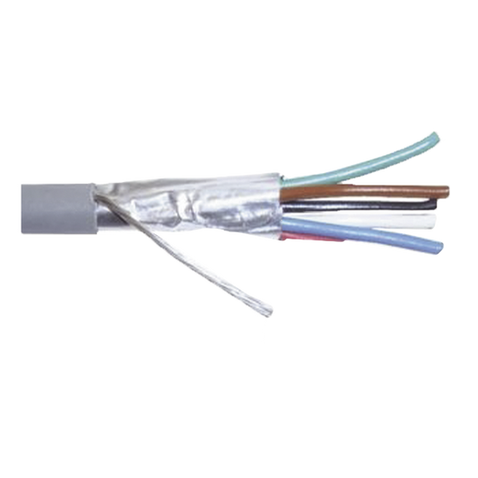 Bobina de 305 m (1000 ft) / Cable para Alarma 6x22 AWG / Blindado / CMR / Gris