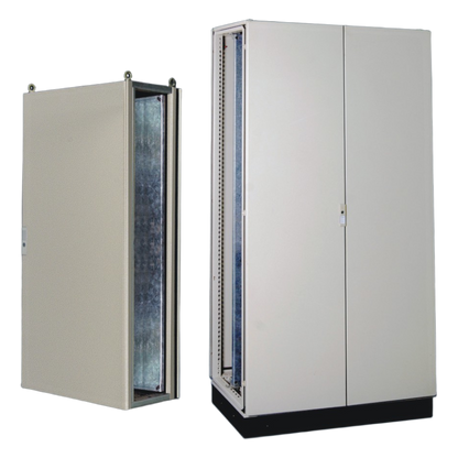 Gabinete de Acero IP55 (1200 x 2000 x 600 mm) con Placa Trasera Interior Metálica y Puerta Doble