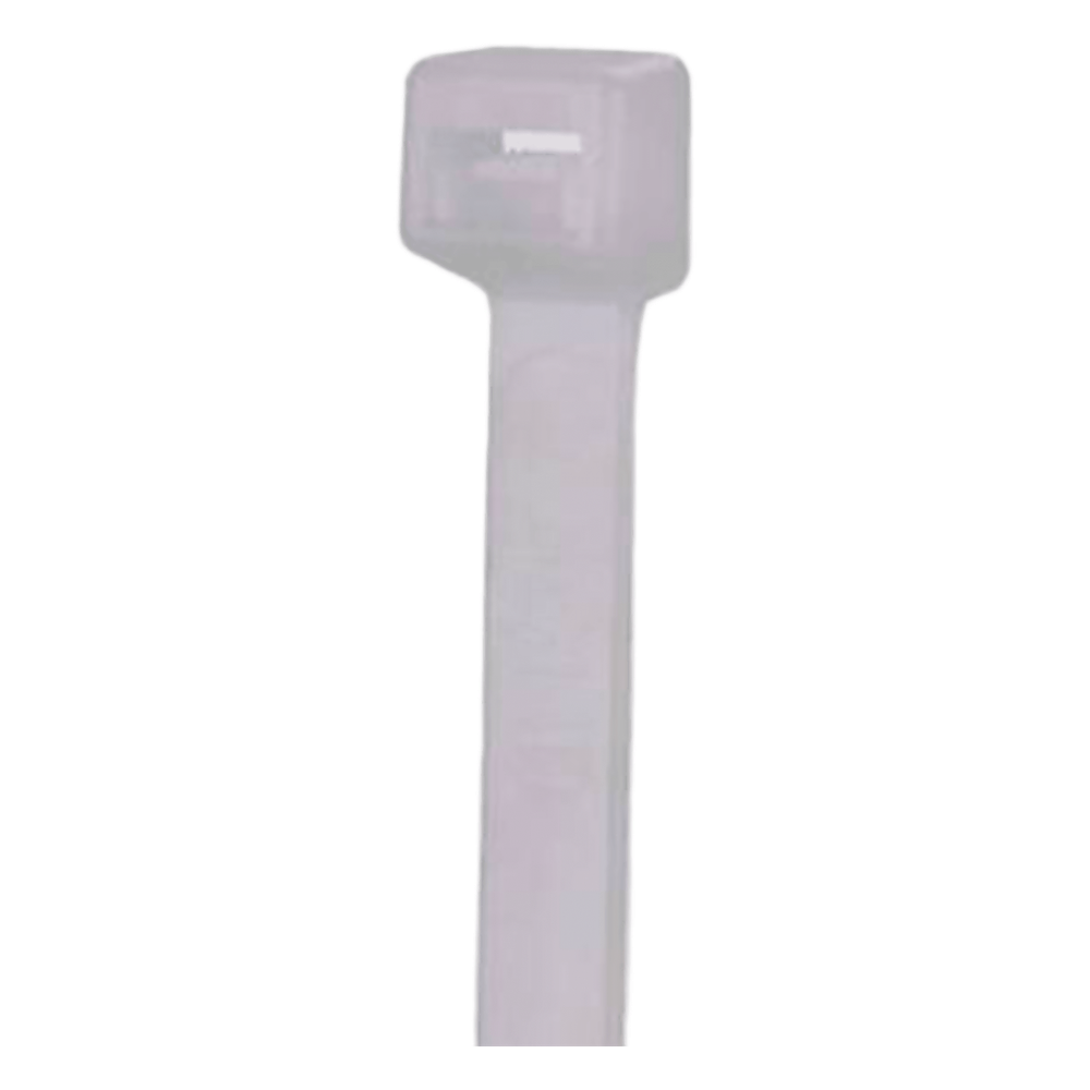 Cincho de Nylon 6.6 Pan-Ty, 206mm largo x 7.6mm ancho, Color Negro, Exterior Resistente a Rayos UV, Paquete de 50pz