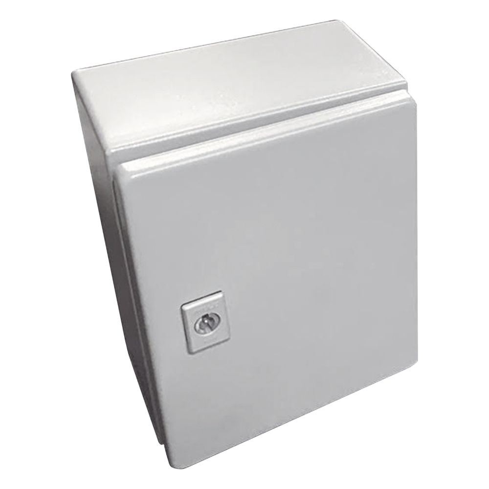 Gabinete de Acero, Nema 4 -IP 66 de 30 x 40 x 20 cm con Platina y certificado UL.