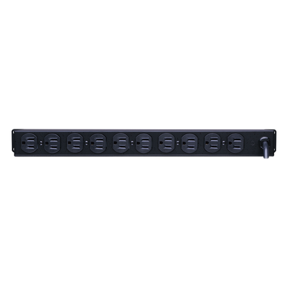 PDU Básico Para Distribución de Energía, Con 10 Tomas NEMA 5-15R Traseras, 1UR, 15 Amp, 120 Vca