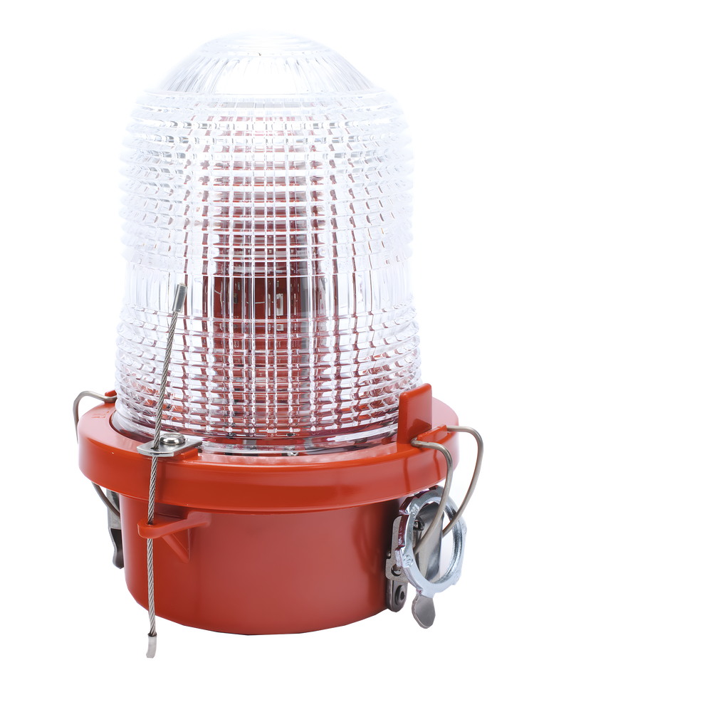 Luz de Obstáculo FAA Tipo L-810 / LED Rojo e Infrarrojo / Intensidad Baja / Consumo 12W / 120-240V AC / Intensidad 32.5 CD / Haz Vertical 10°
