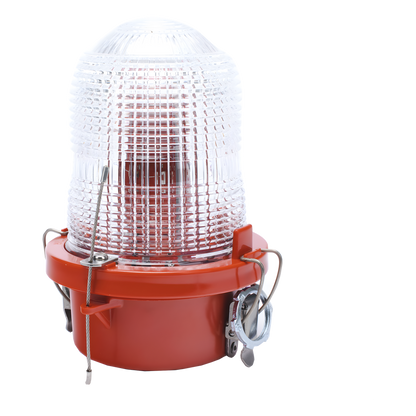 Luz de Obstáculo FAA Tipo L-810 / LED Rojo e Infrarrojo / Intensidad Baja / Consumo 12W / 120-240V AC / Intensidad 32.5 CD / Haz Vertical 10°