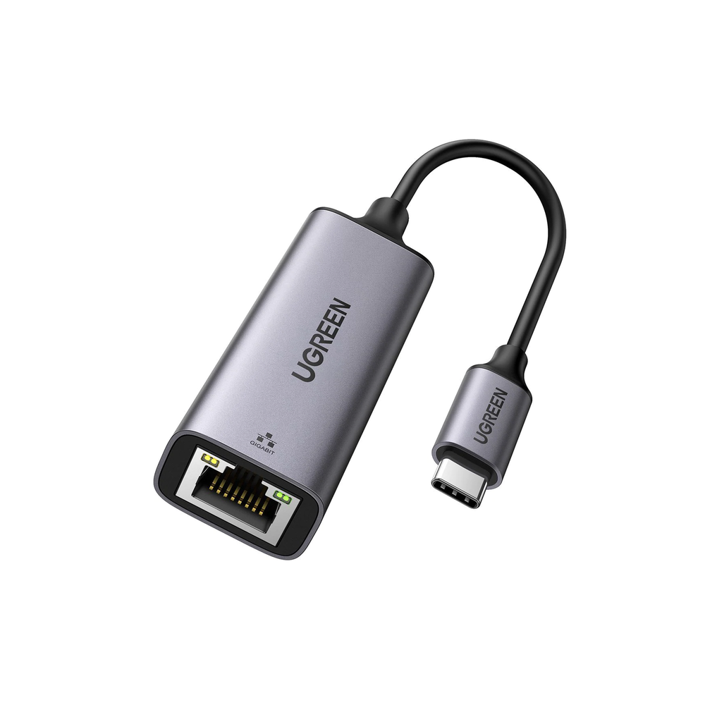 Adaptador de Red USB-C 3.1 (5 Gbps) a RJ45 | Thunderbolt 3 | Admite 10/100/1000 Mbps | Chip Inteligente | Amplia Compatibilidad | Caja de Aluminio |