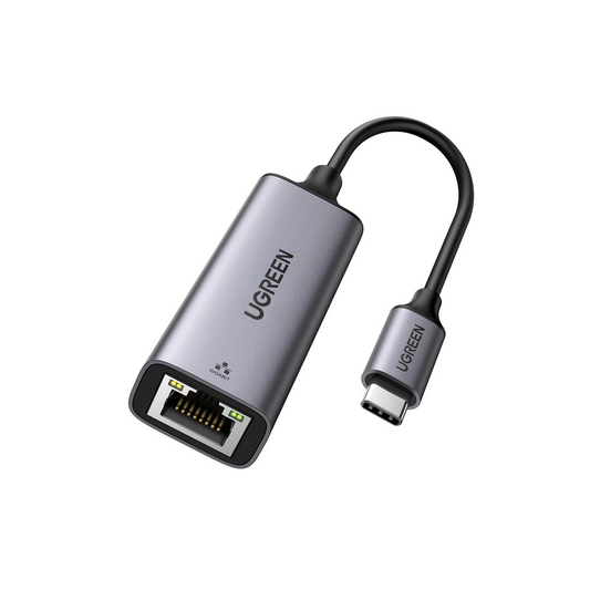Adaptador de Red USB-C 3.1 (5 Gbps) a RJ45 | Thunderbolt 3 | Admite 10/100/1000 Mbps | Chip Inteligente | Amplia Compatibilidad | Caja de Aluminio |