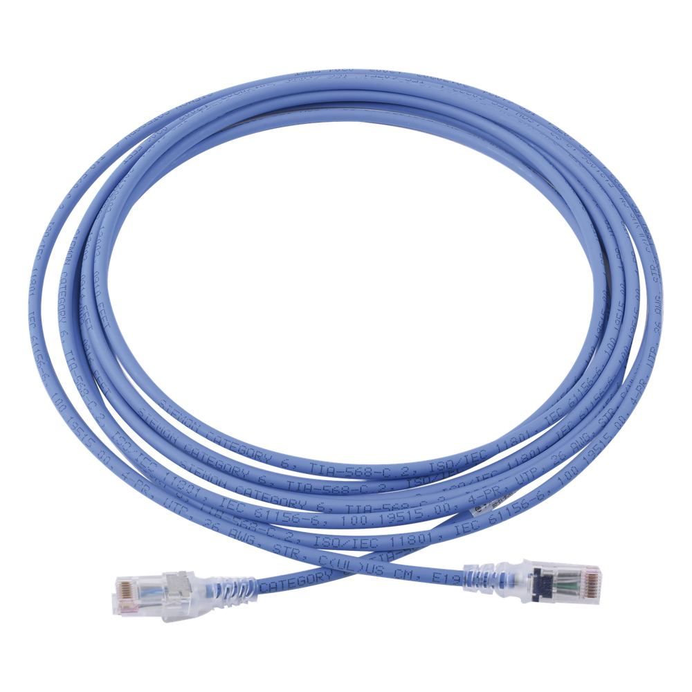 Patch Cord MC6 Modular Cat6 UTP, CM/LS0H, 4.57 Metros (15 Pies), Color Azul
