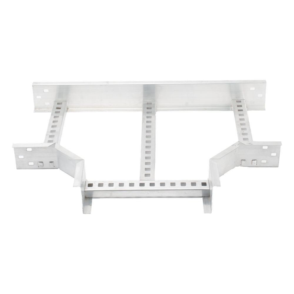 Derivación "T" Horizontal de Aluminio Perfil Z / Peralte 3 1/4" / Ancho 12"/ Radio 8" / Incluye Tornillería (CHTHEZ314R8X12AK)