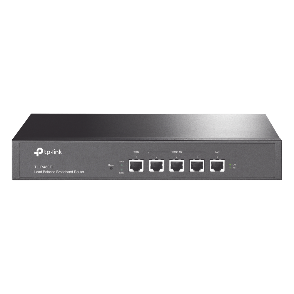 Router Balanceador de Carga Multi-Wan, 1 puerto LAN 10/100 Mbps, 1 puerto WAN 10/100 Mbps, 3 puertos Auto configurables LAN/WAN, Sesiones