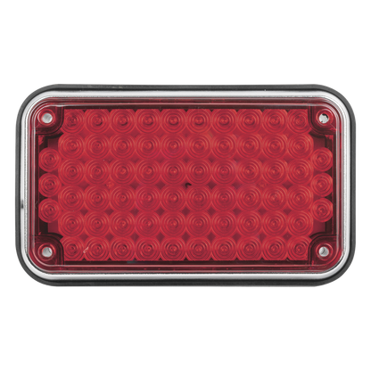 Luz de Advertencia de 6X4", Color Rojo, Ideal para Ambulancias