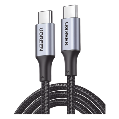 Cable USB-C a USB-C | 3 Metros | Carga Rápida de hasta 100W | Transferencia de datos 480 Mbps | PD3.0 | QC4.0/3.0/2.0 | FPC | AFC | Protección