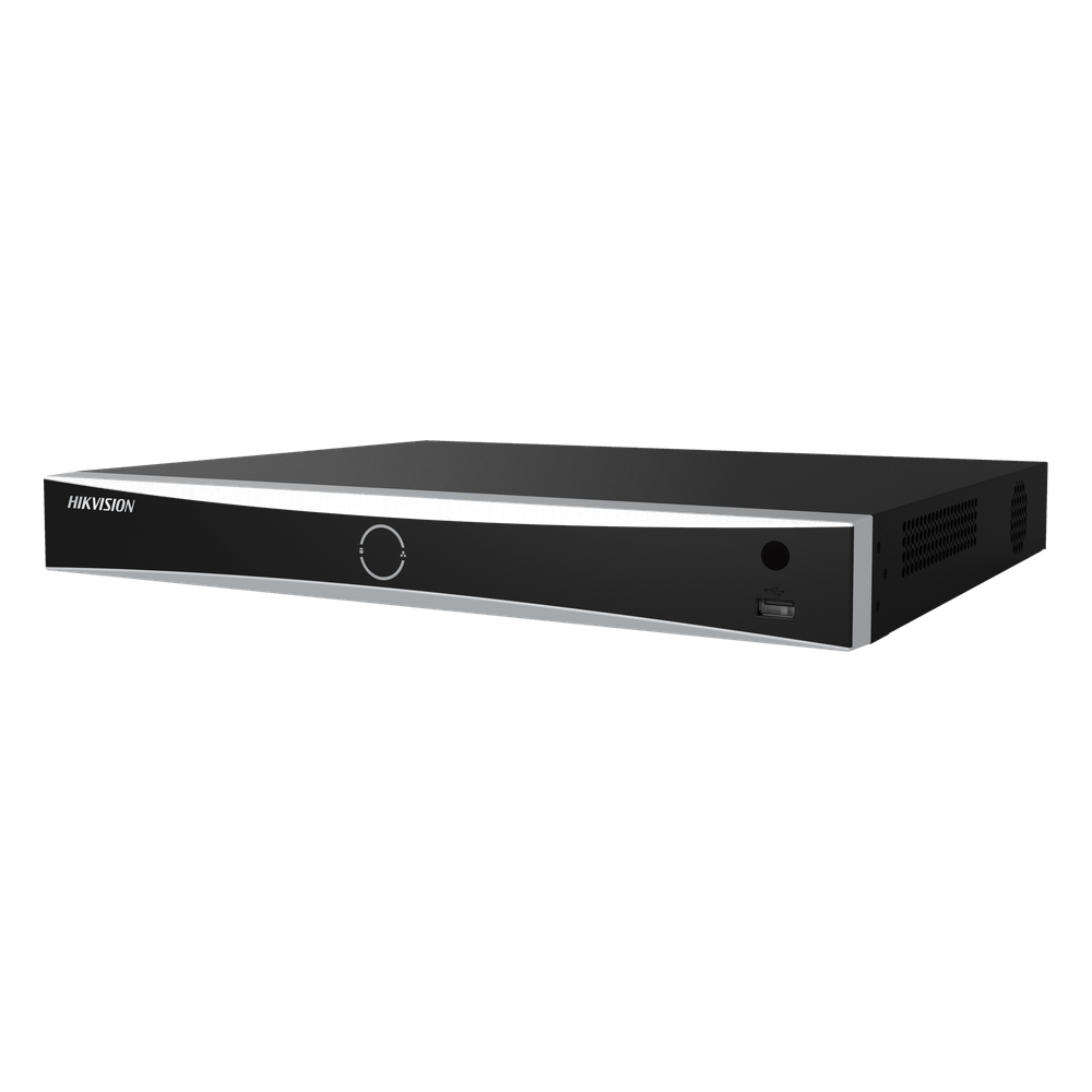 [AcuSeek] NVR 12 Megapixel (4K) / 32 canales IP / 16 Puertos PoE+ / Recocimiento Facial / AcuSense (Evita Falsas Alarmas) / 2 Bahías de Disco Duro