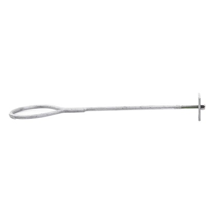 Ancla de Losa o Pared de 63-65 cm. de 13 cm diámetro de argolla Galvanizado por Inmersión.