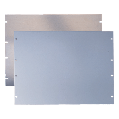 Tapa Ciega Para Rack Estándar de 19in, Plano, de Acero, 2 UR, Color Gris