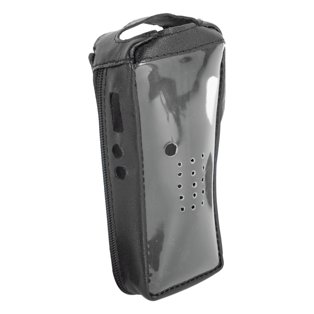 Funda Reforzada de piel con frente transparente para radios TK-2212, TK-2212L, TK-3212 y TK-3212L