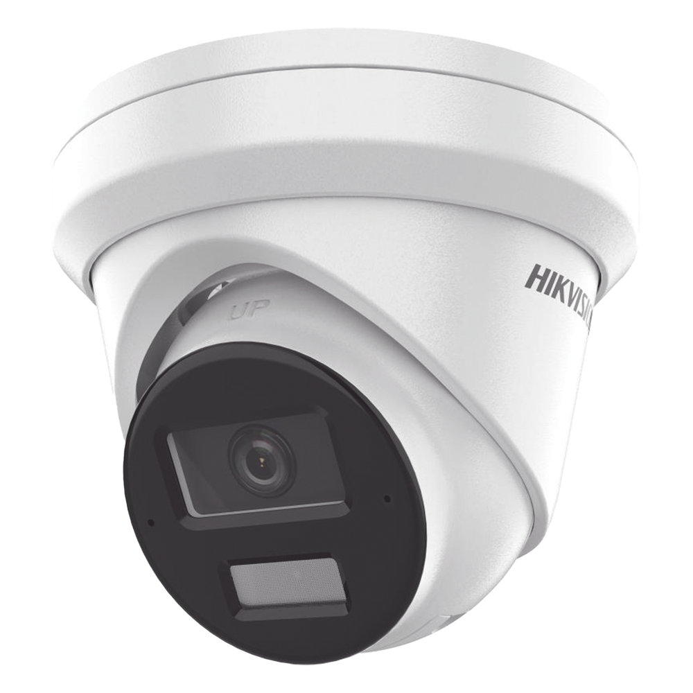 [Dual Light + 2 Micrófonos Integrados] Turret IP 4 Megapixel / Lente 2.8 mm / 30 mts Luz Blanca + 30 mts IR / ACUSENSE / Exterior IP67 / WDR 120 dB