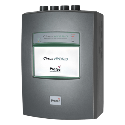 Detector de Humo por Aspiración / Cirrus Hybrid 1 Zona / Híbrido CCD + EWSD / Pantalla LCD Táctil 7 pulgadas / IP30 / Cobertura 2500 m²