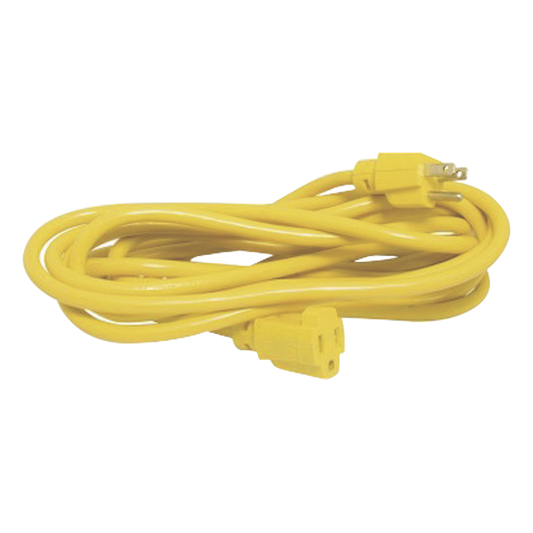 Extensión Eléctrica de Uso Rudo Aterrizada 30 metros / Color Amarillo.