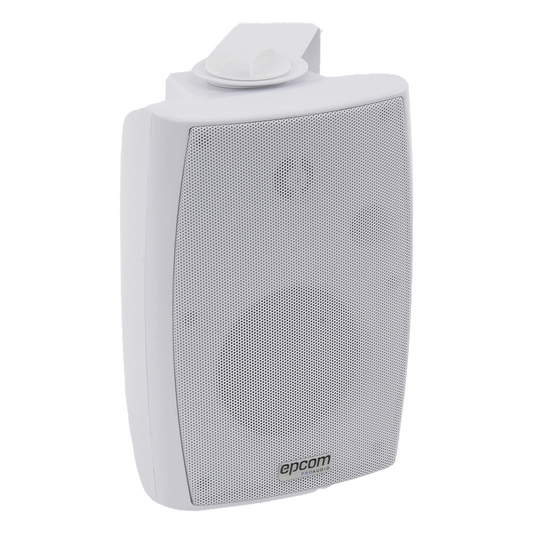 Altavoz de Pared de 2 vías | Woofer 4in + 1.5in | 2.5W - 20W | Para Sistemas 70/100V y 8 ohms | Material ABS | Rejilla y Bracket de Metal | Color
