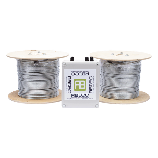 Cable Sensor Perimetral IRONCLAD / 610 m (2,000 ft) / 2 Zonas / Cerca Ciclónica / Sin Falsas Alarmas por Viento / Tarjeta LPU400 / Calibración por