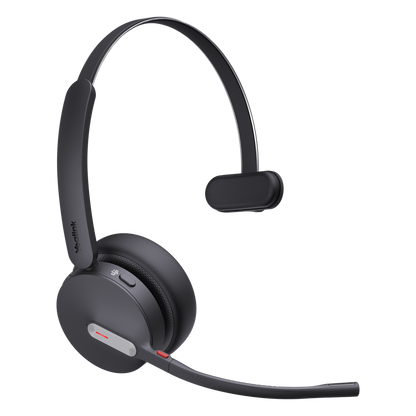Auriculares mono Yealink BH70 MS Edition/Bluetooth 5.3 con adaptador USB-C y A/35 horas de conversación/Cancelación de ruido con 3 micrófonos