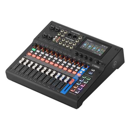Consola Digital de Audio | 12 Canales | Pantalla Táctil 4.3in | Entradas de Mic/Line y Estéreo | Salidas Análogas y USB | Pads configurables | DSP |