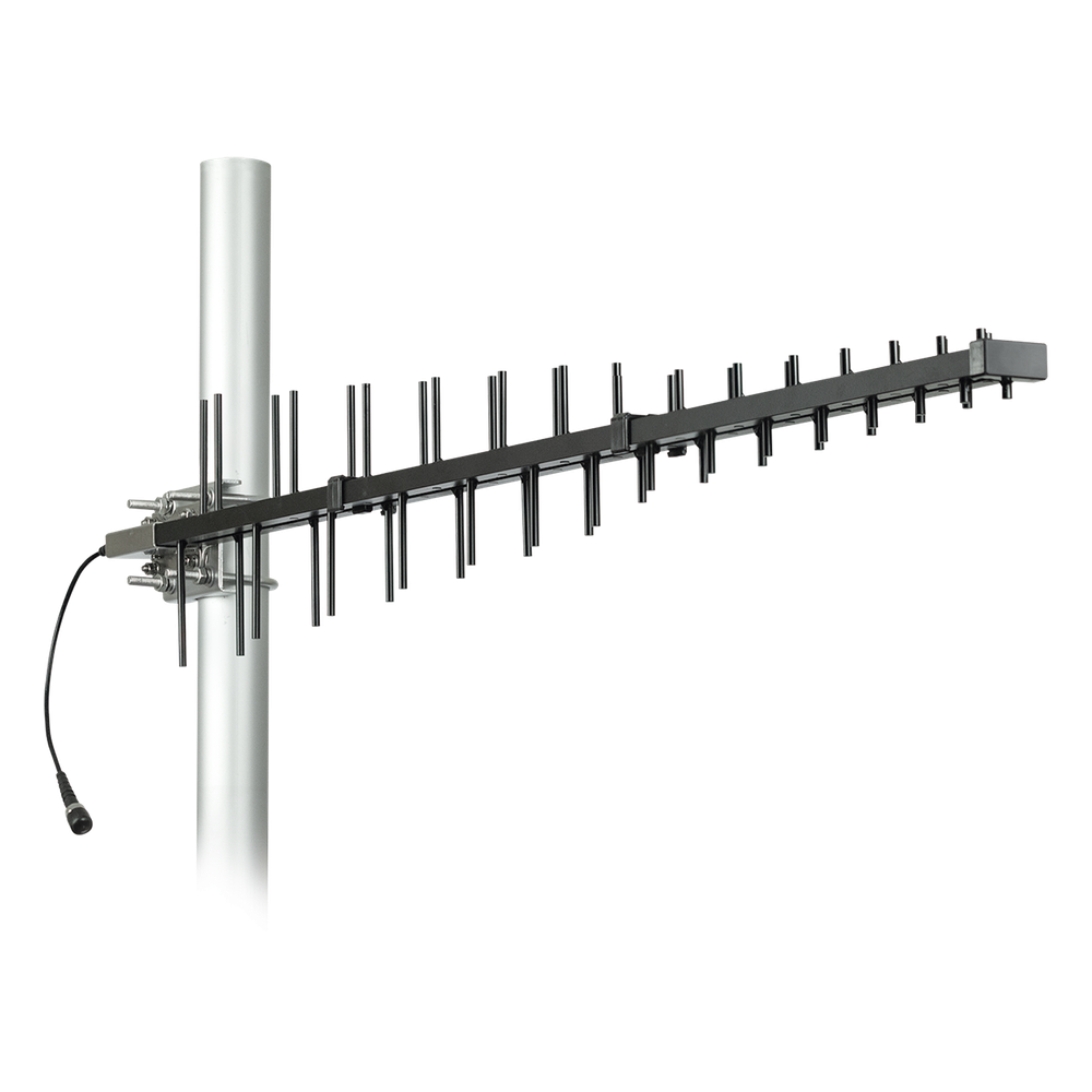 Antena LPDA de Alta Ganancia/ ESPECIAL PARA AMPLIFICADORES DE UNA A CINCO BANDAS DE FRECUENCIA/ 698-2700 MHz/ 12.15 dBi de Ganancia
