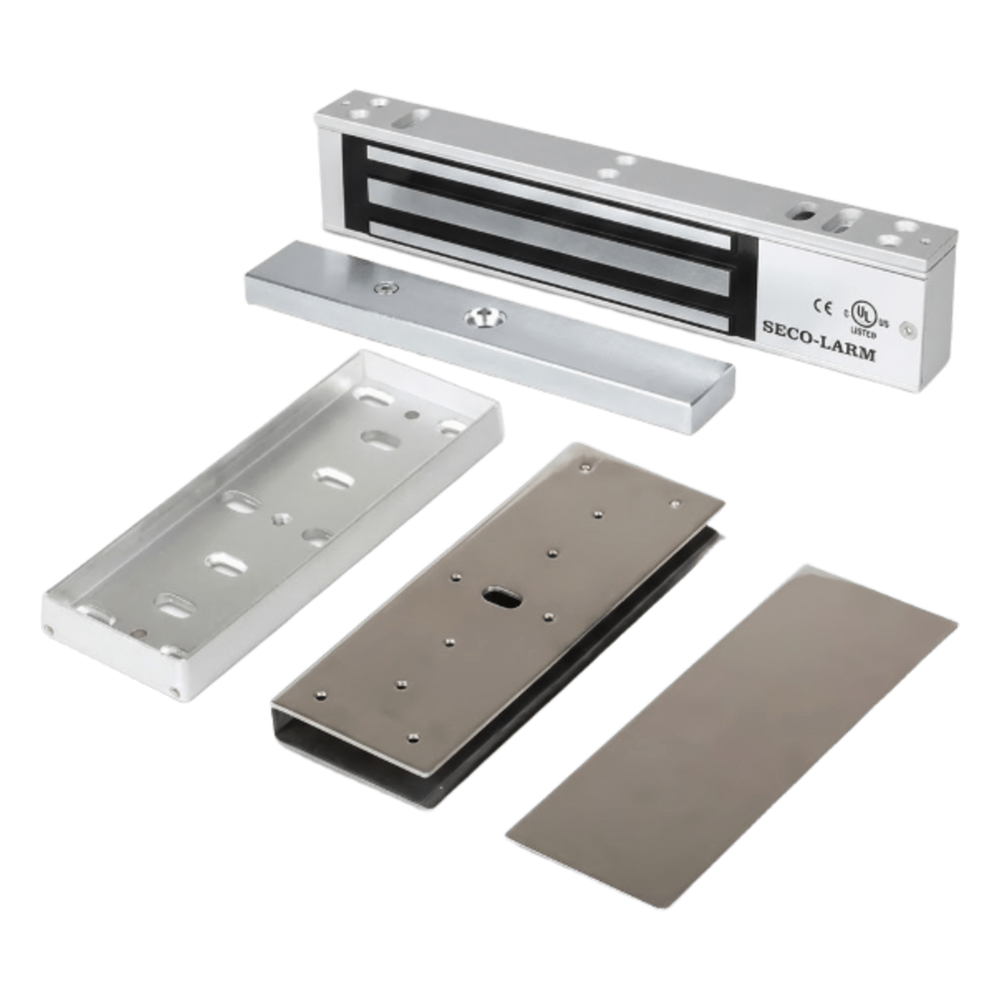 Kit Para Control de Acceso Incluye Chapa Magnética de 600 Lbs / Montaje En "U" Para Puerta de Cristal / Uso Interior / Certificación UL